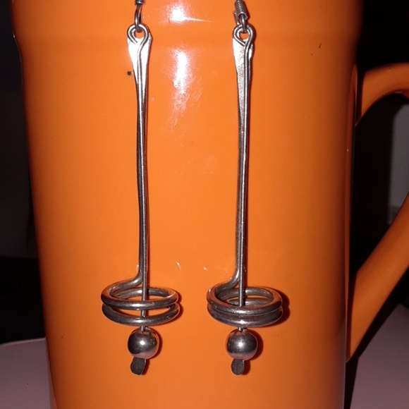 Vintage Jewelry - 925 Art Deco Drop earrings Vintage